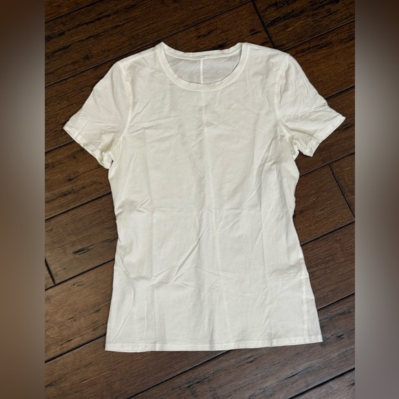 lululemon athletica Tops - Lululemon Crew White T-shirt size 8